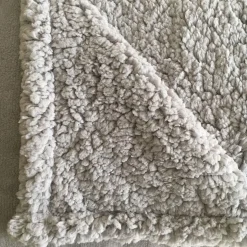 Plaid double face polaire/sherpa