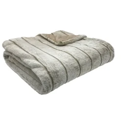 Plaid effet fausse fourrure 400 GSM