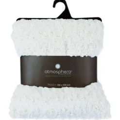 Plaid en imitiation fourrure à boucles en polyester