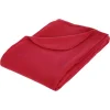 Plaid Polaire Jeremy 125x150cm Rouge