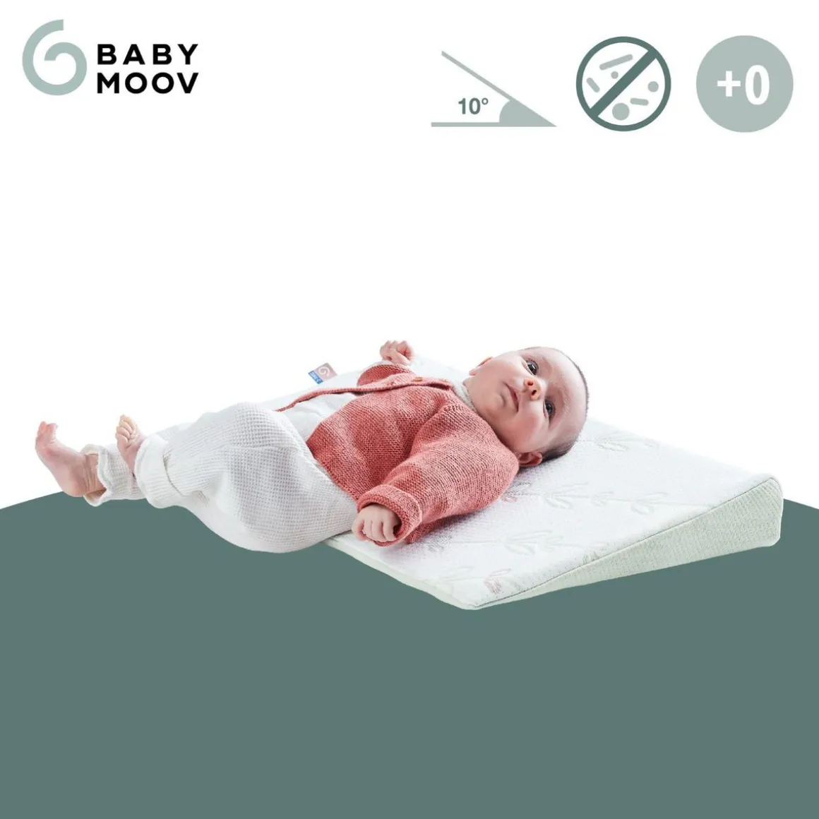 Plan Incliné Bébé Antibactérien Babymoov - Fabriqué au Portugal - 60x35 cm