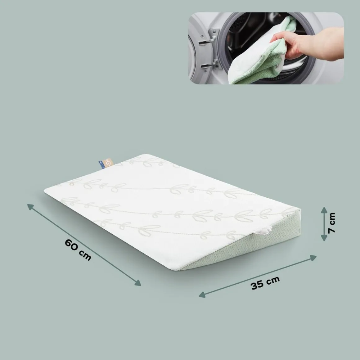 Plan Incliné Bébé Antibactérien Babymoov - Fabriqué au Portugal - 60x35 cm