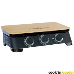 Plancha gaz à poser - 3 brûleurs - 6KW - Fonte - DUNE 70