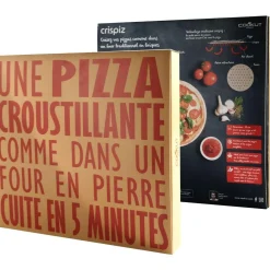 Plaque à pizza a pizza CRISPIZ réfractaire