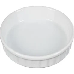 Plat à Crème Brûlée Faïence 12cm Blanc