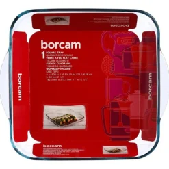 Plat à Four Carré Verre 29cm Transparent