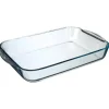 Plat à Four Rectangulaire Verre 40cm Transparent