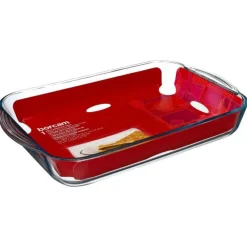 Plat à Four Rectangulaire Verre 40cm Transparent