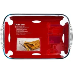 Plat à Four Rectangulaire Verre 40cm Transparent