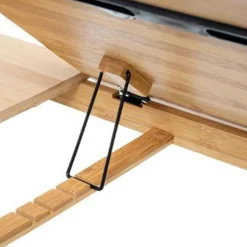 Plateau en bambou avec pieds réglables en hauteur