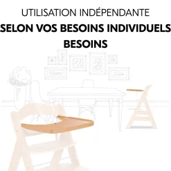 Plateau en bois pour chaise haute en bois Alpha Wooden Tray