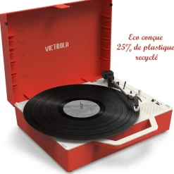 Platine vinyle RE-SPIN Eco Concue Rouge