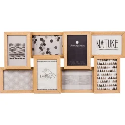 Pêle-mêle 8 Photos Nature - 58 x 30 cm - Beige