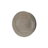 Poignées cuvettes ronde à encastrer - Avec platine poussoir - Diamètre 80 mm - Inox Brossé