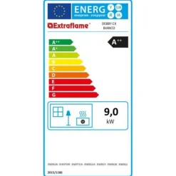 Poêle à granulés de bois 9kw blanc - debbycxblanc