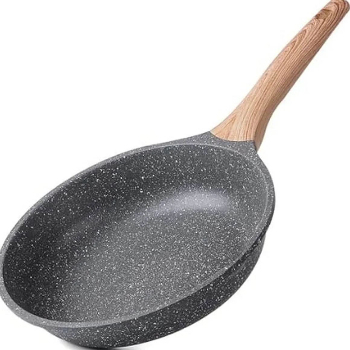 Poêle aluminium 28 cm tous feux dont induction effet pierre