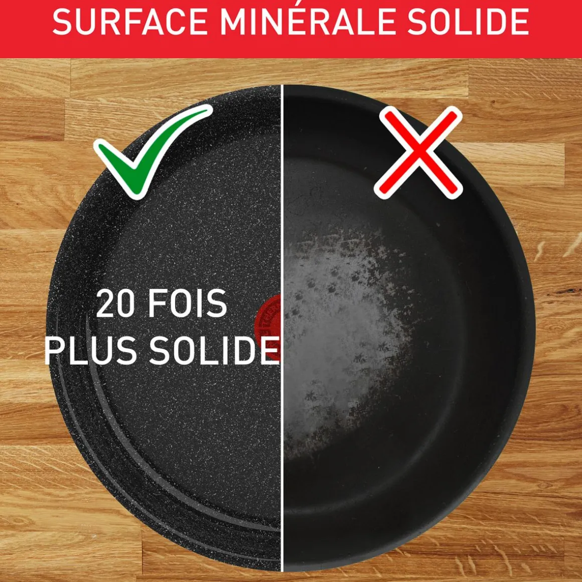 Poêle céramique 26 cm tous feux dont induction INGENIO INTENS CERAM