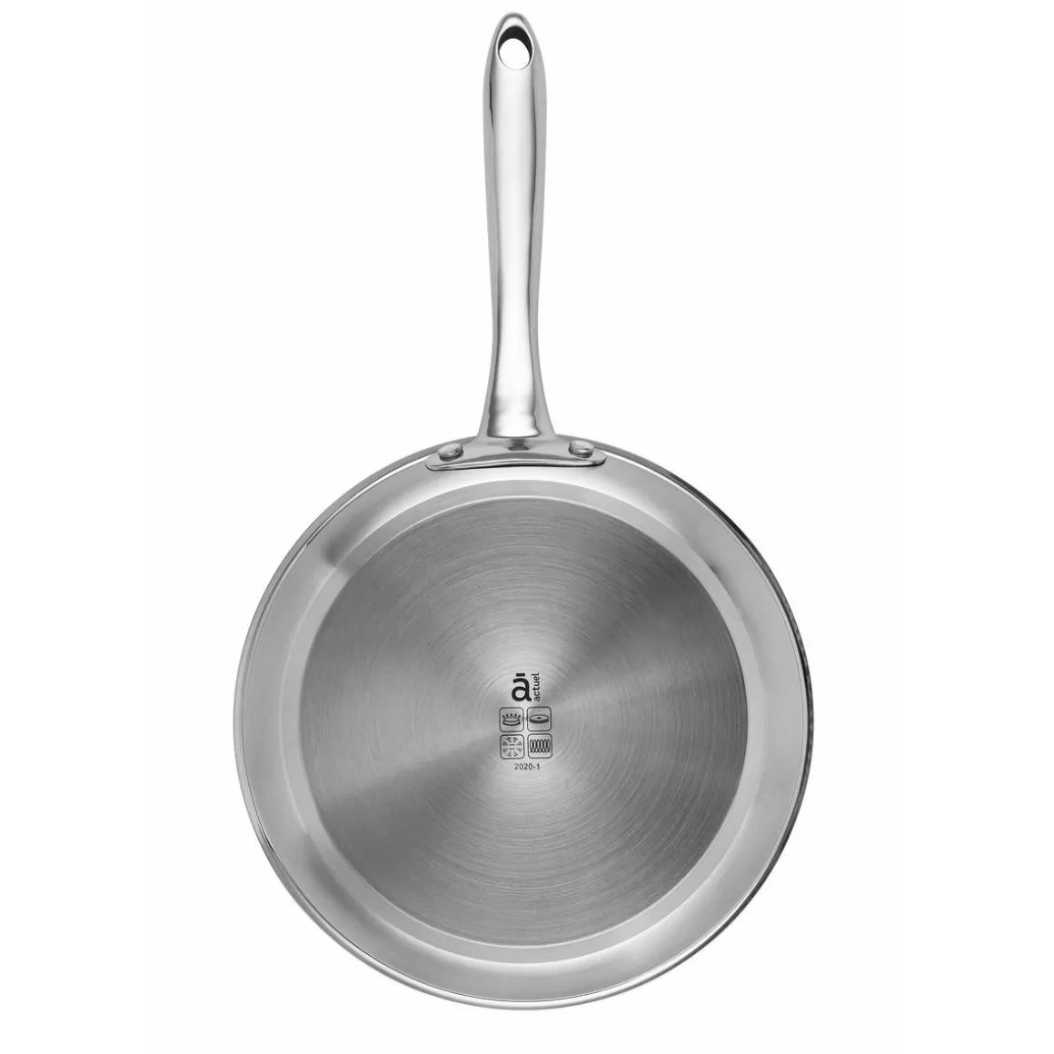 Poêle induction inox 28 cm