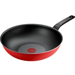 Poêle wok 28cm en aluminium EASY start - Rouge