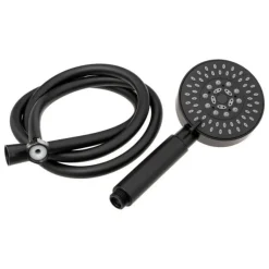 Pommeau de Douche Flexible 5 Fonctions 23cm Noir