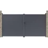 Portail aluminium Marc - 349.5 x 180.9 cm - Gris