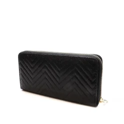 Portefeuille Stella Green Compagnon Matelasse Chevron