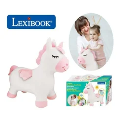 Porteur Licorne Sauteuse Gonflable Peluche - LEXIBOOK