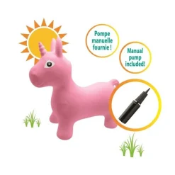 Porteur Licorne Sauteuse Gonflable Peluche - LEXIBOOK