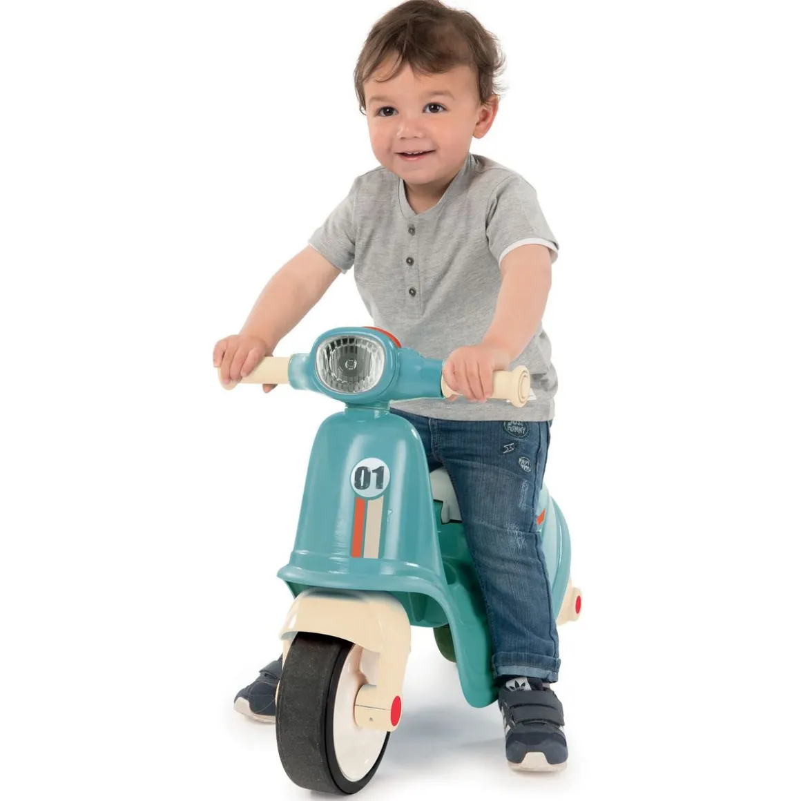 Porteur scooter bleu