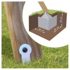 Portique balançoire - Bois - H2.22m - JULIETTE