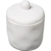 Pot à Coton Design Indonésie 12cm Blanc