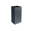 Pot de fleurs carré Haut Graphit - 39,5 x 39,5 x 80 cm - 31 L - Gris anthracite - Eda