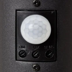 Potelet extérieur avec détecteur de mouvement DODY E27 - BRILLIANT - Noir - Certification IP44