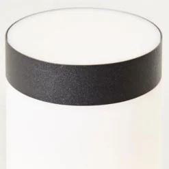 Potelet extérieur avec détecteur de mouvement DODY E27 - BRILLIANT - Noir - Certification IP44