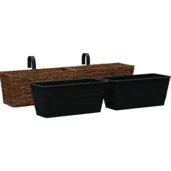 Pots de fleurs 2 pcs jacinthe d'eau marron