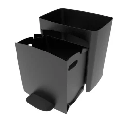 Poubelle tri sélectif PICEA Gris Plastique 70L