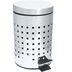 Poubelle WC / Salle de bain Cube - Inox - 3L - Argent