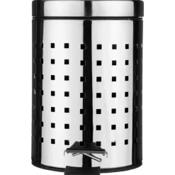 Poubelle WC / Salle de bain Cube - Inox - 3L - Argent