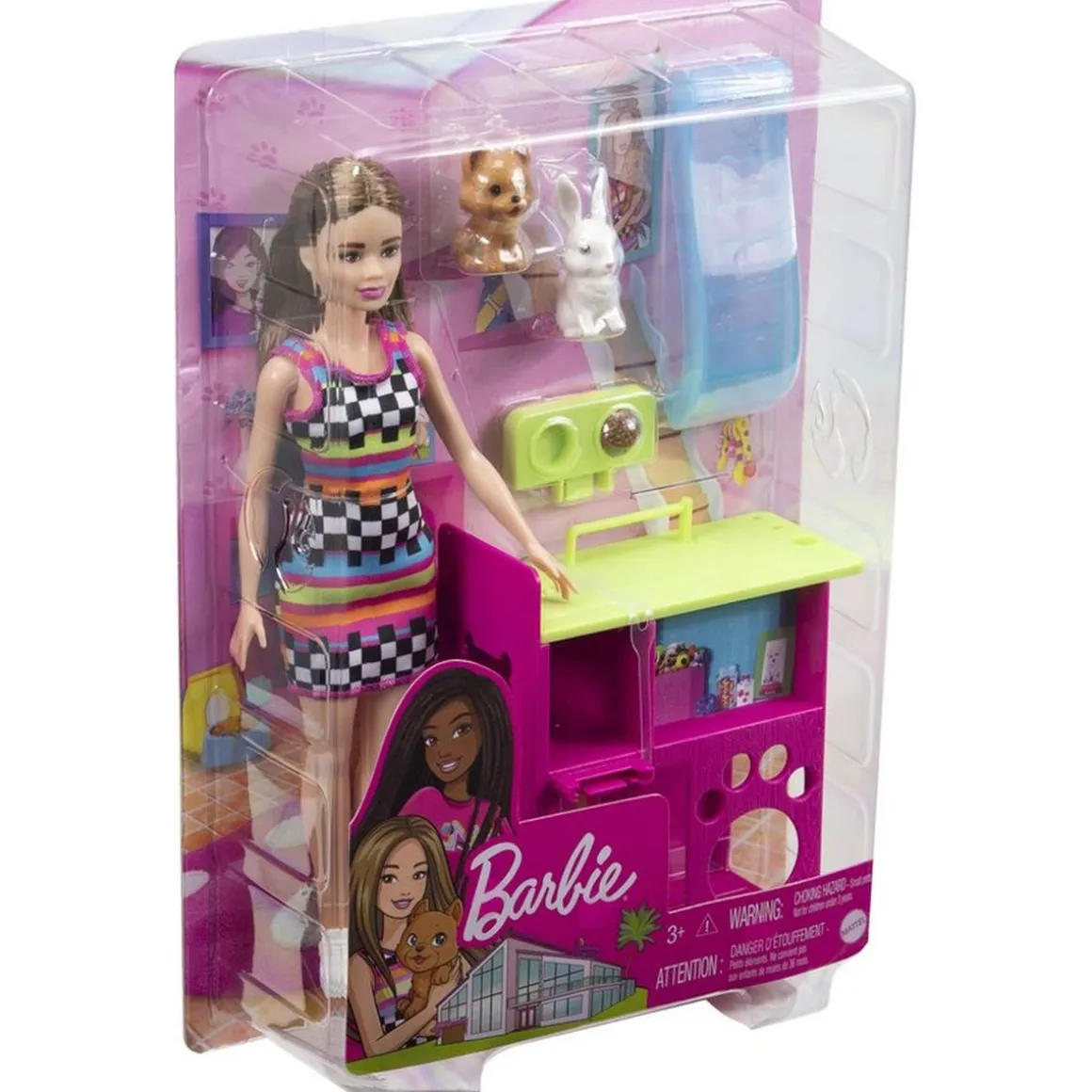 Poupée Barbie et animaux