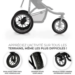 Poussette 3 roues tout-terrain Helsi 2
