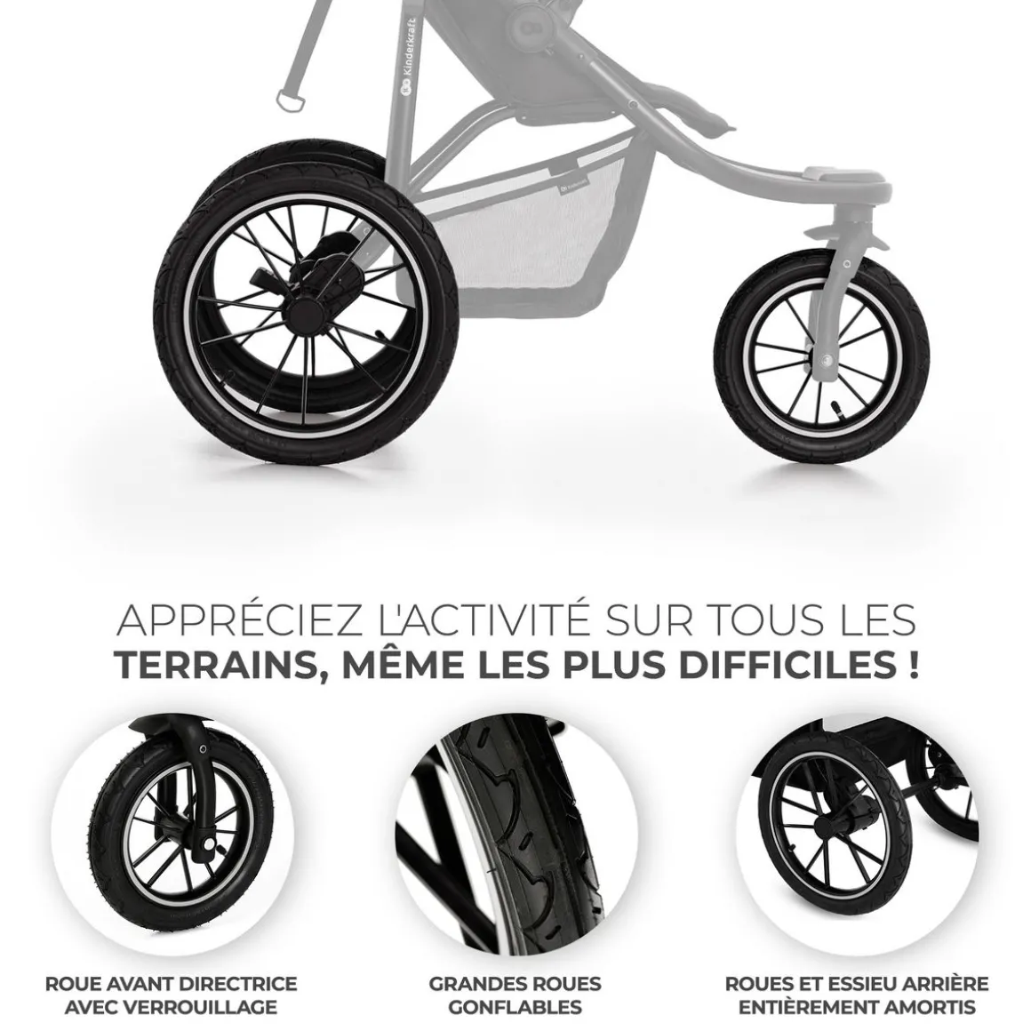 Poussette 3 roues tout-terrain Helsi 2