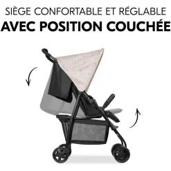 Poussette de sport Winnie l'Ourson Rainbow beige
