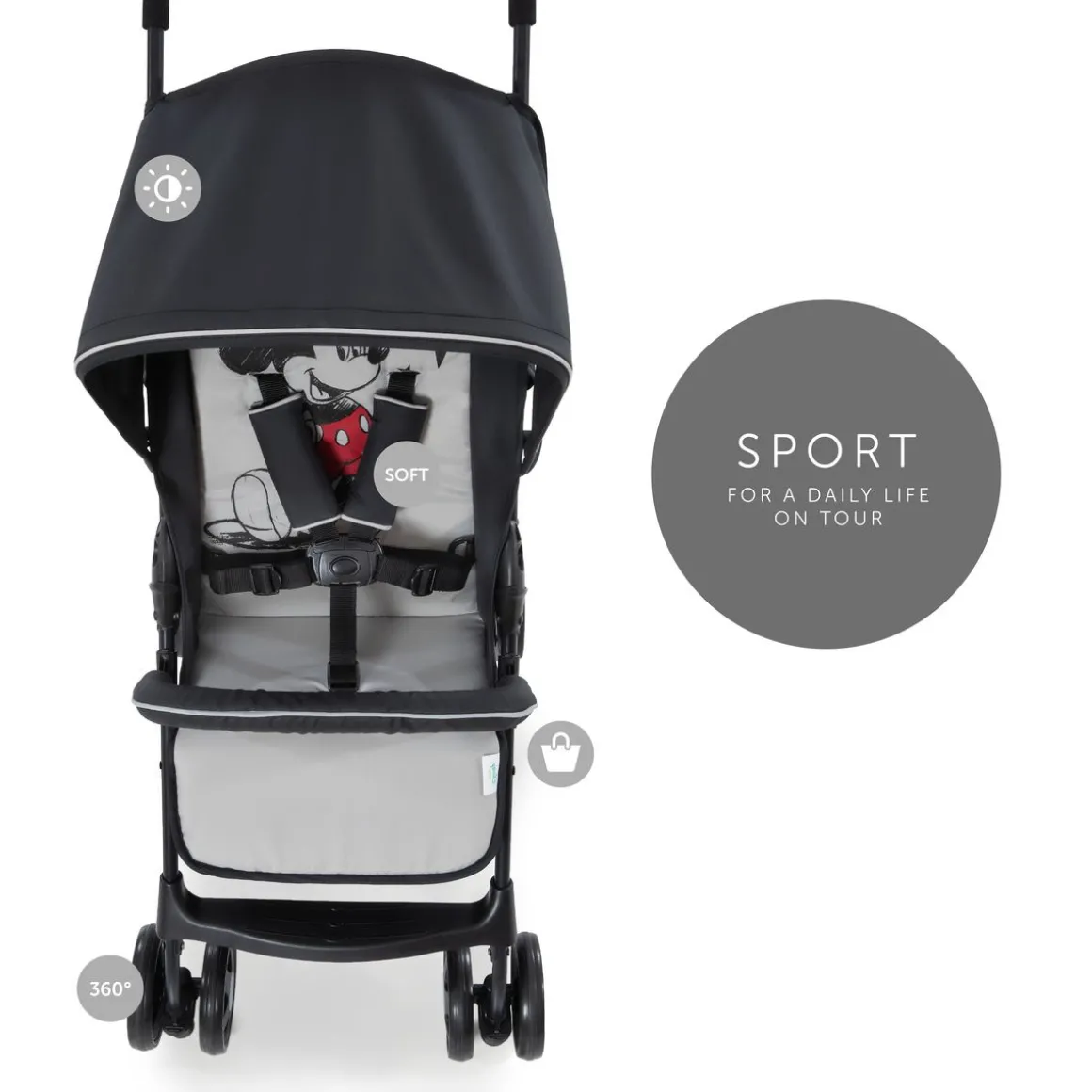 Poussette de voyage Sport Mickey Stars