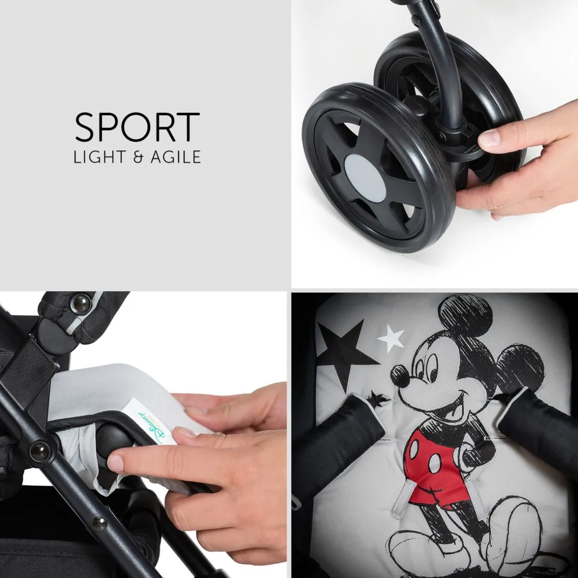 Poussette de voyage Sport Mickey Stars