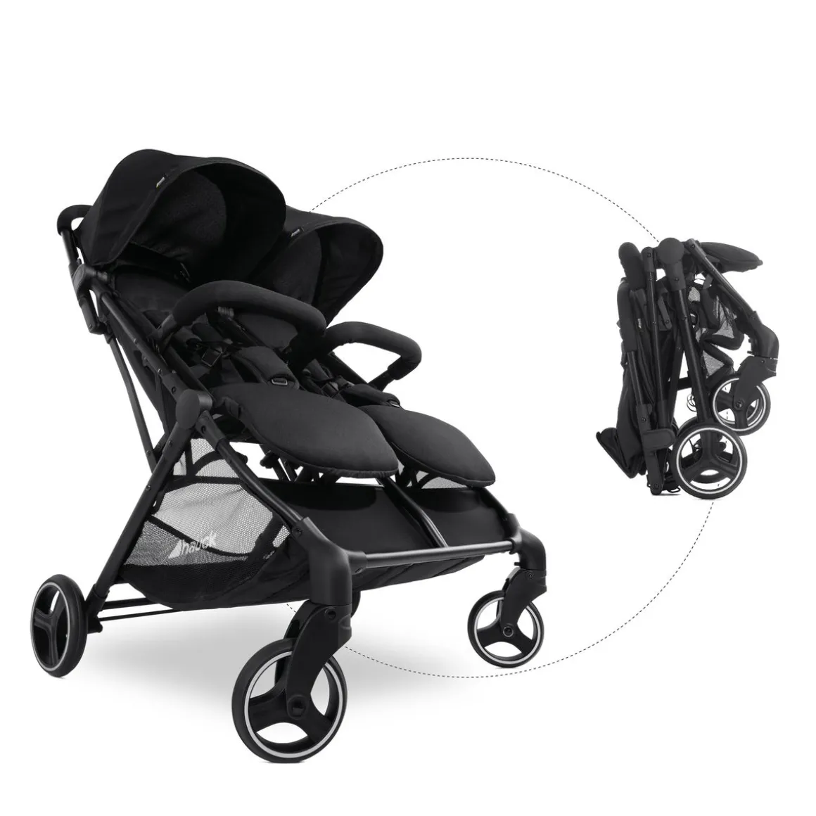 Poussette double Swift X Duo Noir