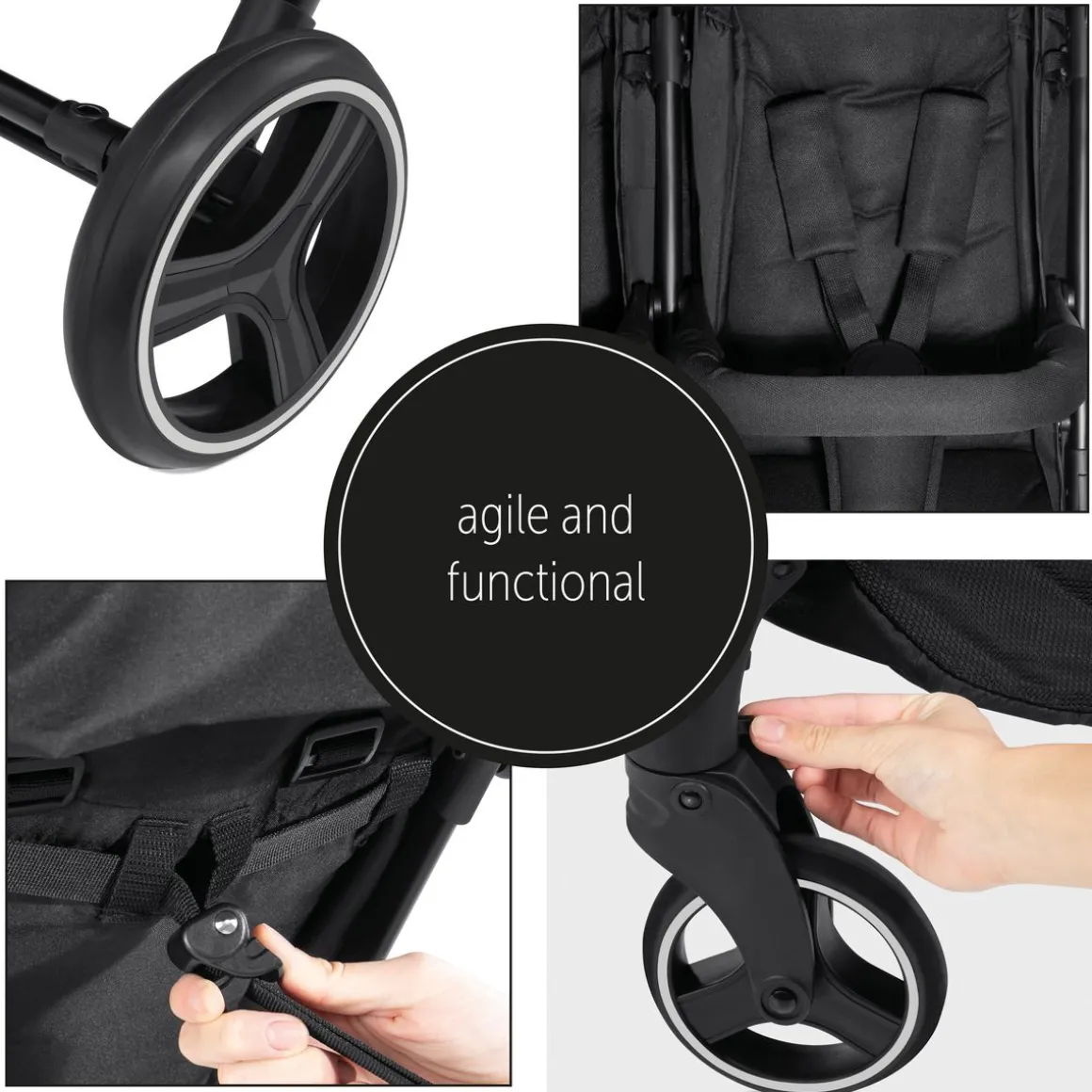 Poussette double Swift X Duo Noir