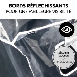 Poussette double Uptown Duo Noir + Habillage pluie pour poussette Pushchair Raincover Duo