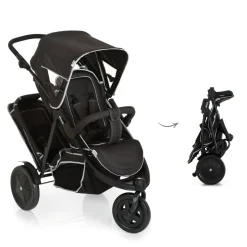 Poussette Jumeaux Freerider - Noir
