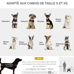 Poussette pliable animaux chien chat nacelle amovible 4 roues kaki
