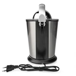 Presse-agrumes 100W Inox Silencieux Levier Bec Anti goutte 2 cones Haute Qualité NEDIS